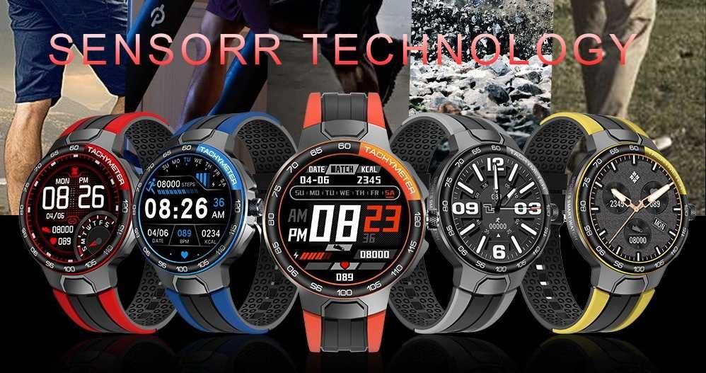 Sportowy Zegarek Męski Smartwatch CIŚNIENIOMIERZ PULSOMETR Krokomierz