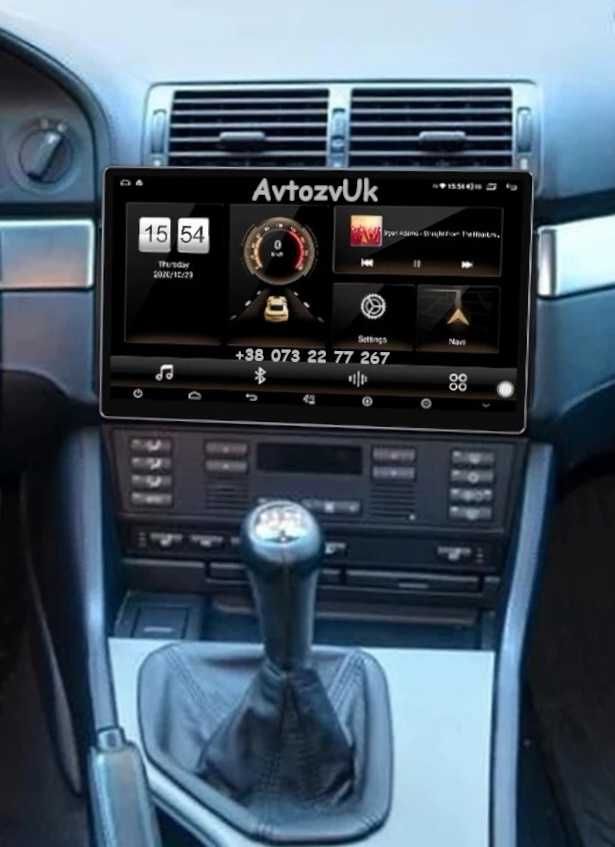 Магнитола e46 BMW M Андроид 2 дин din GPS USB е46 CarPlay Android 14