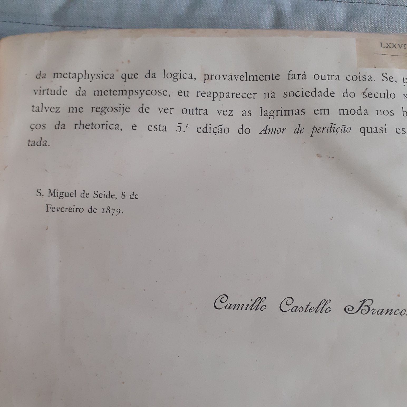 Amor de Perdição de Camilo Castelo Branco