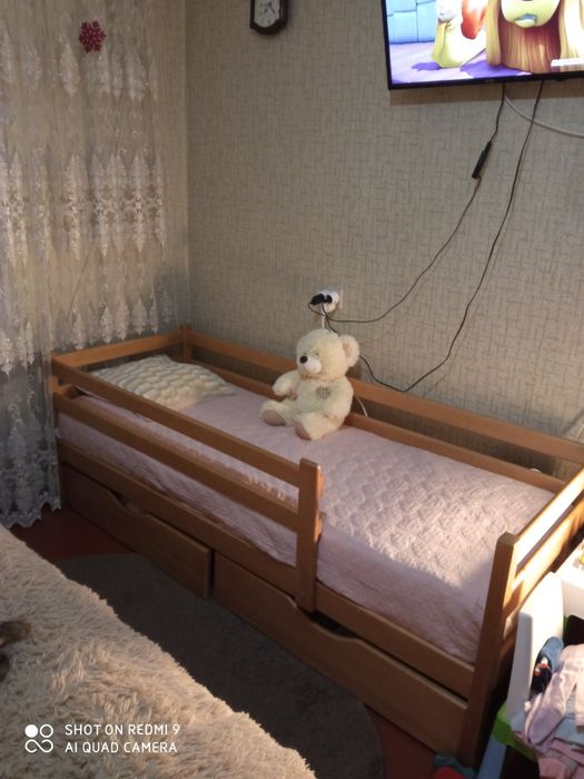 Купити дитяче підліткове ліжко з дерева, ліжечко в дитячу