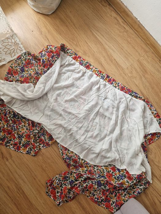 Długa spódnica w kwiatki