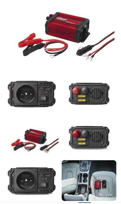 Przetwornica  samochodowa 12v/230v 300w