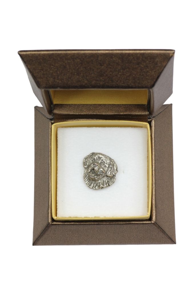 Bernardyn pin posrebrzony w pudełku Art-Dog