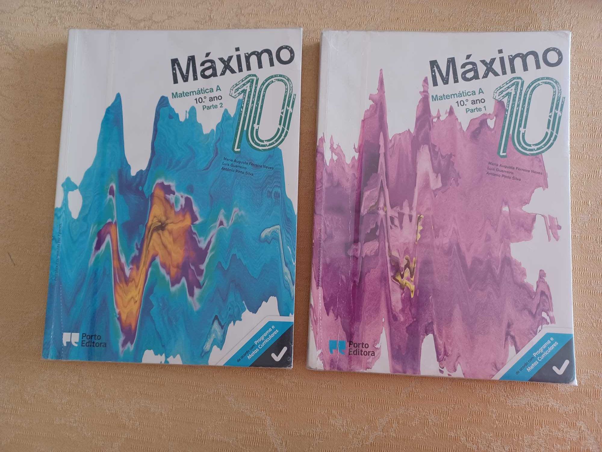 Maximo matemática - 10 ano  (como novos)