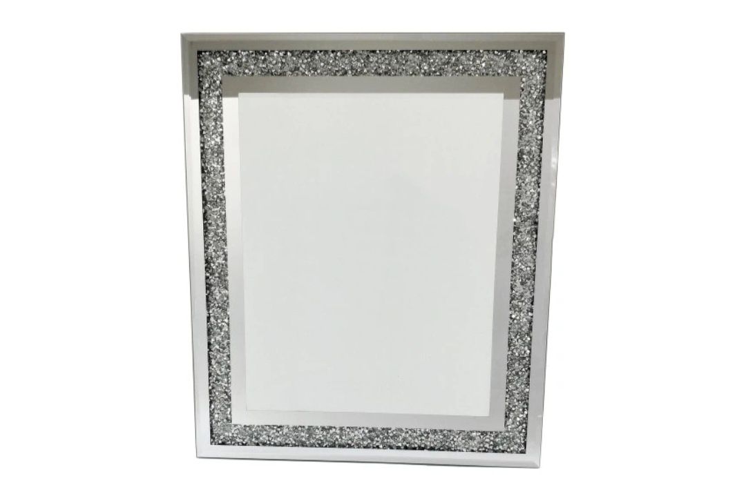 Ramka lustrzana na zdjęcie kryształy Glamour  33x28