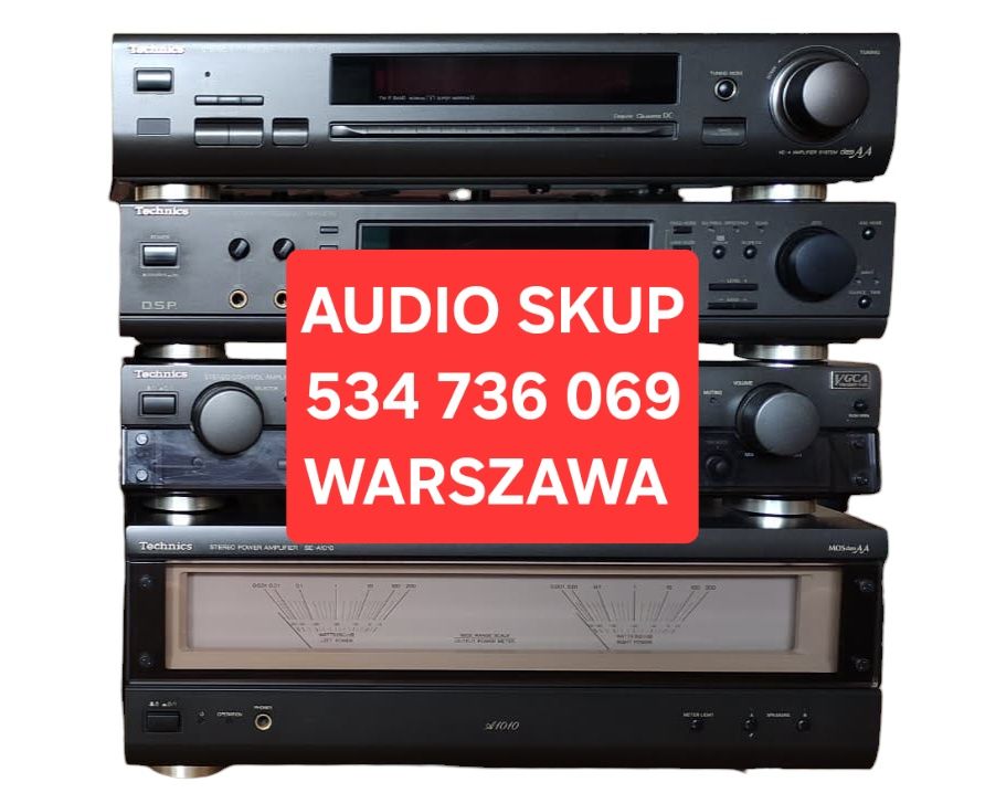 Technics AUDIO system wieża radio tuner wzmacniacz