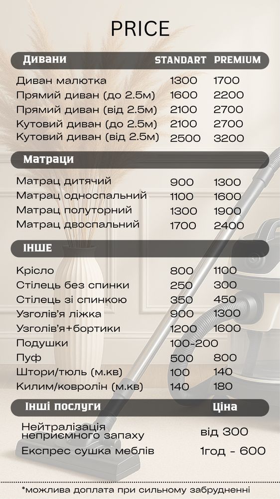 Хімчистка диванів та матраців. Якісно та швидко