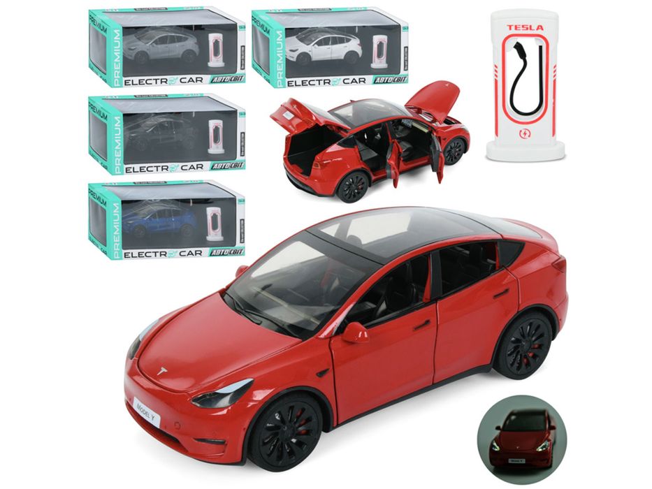 1:24 нова машинка Tesla Model 3 , Y , S металева модель колекційна