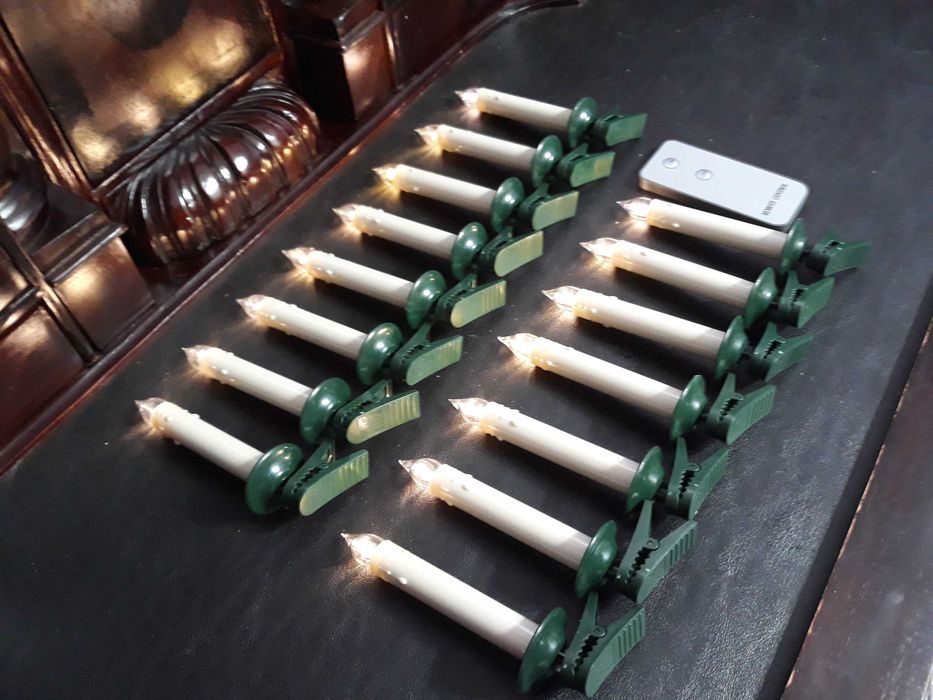 Безпровідні LED свічки 15 штук з пультом,висота 13см