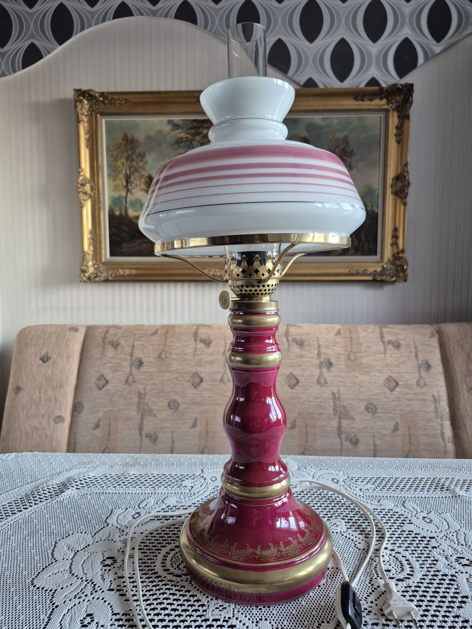 Stara  lampa PRL lata 60-te XX wieku KAROLINA