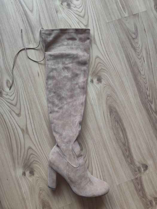 Kozaki damskie zamszowe