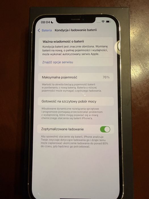 Iphone 12 Pro Max 128 GB - Biały zadbany, działa perfekcyjnie
