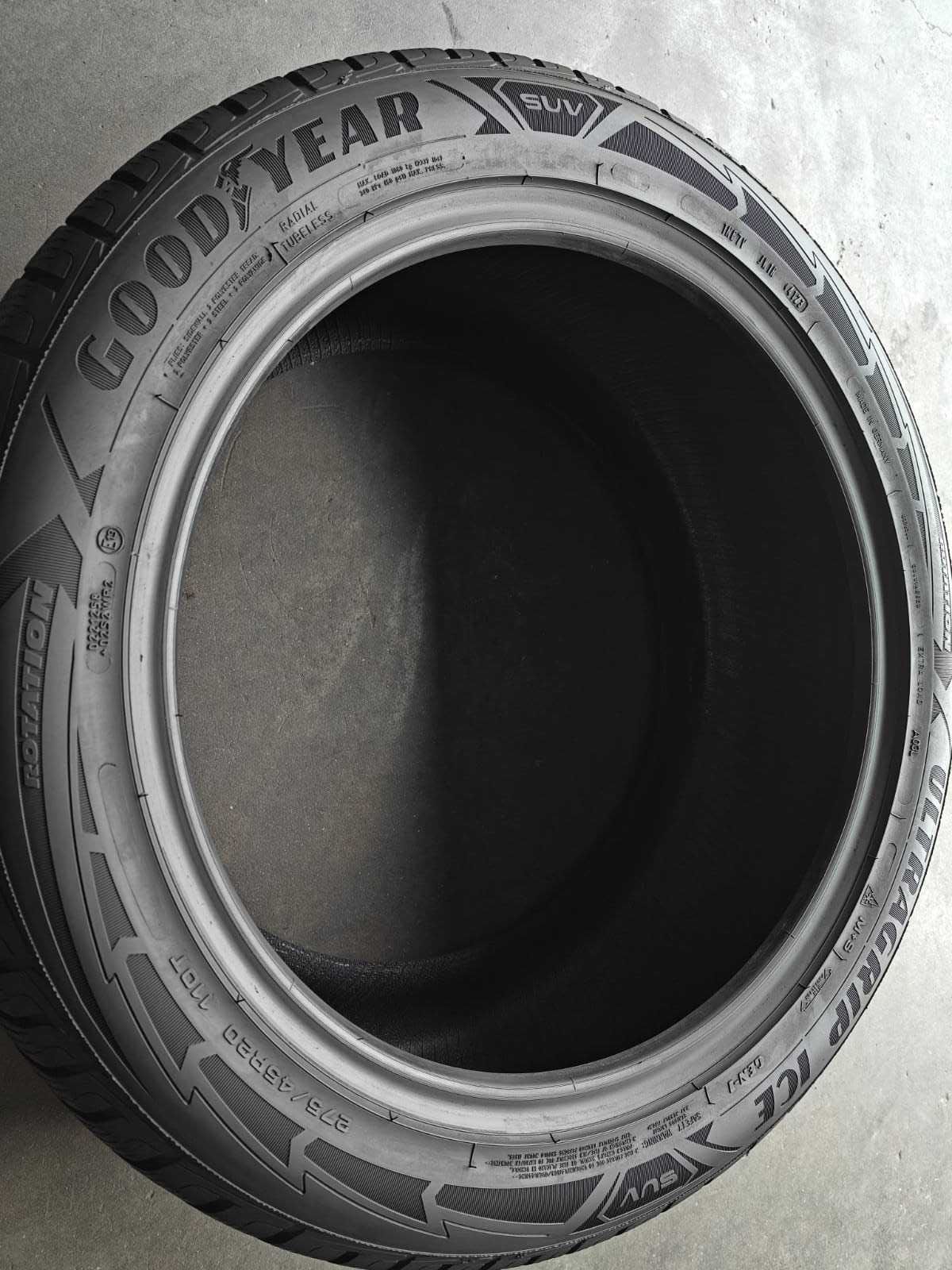 R20 275 45 шини зимові в ідеалі GoodYear Ultragrip Ice SUV майже 24р
