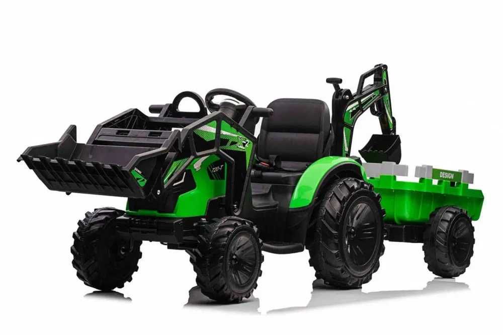 Koparka Traktor na akumulator z Przyczepą 720-T auto pojazd dla dzieci