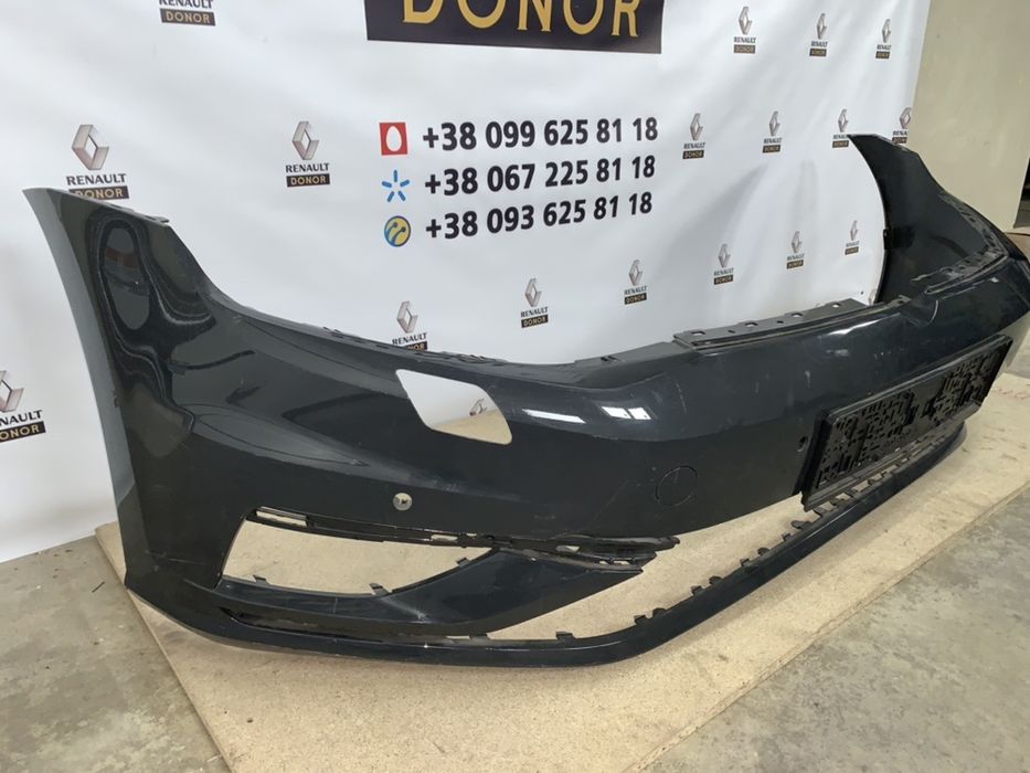 Бампер передний, цвет мокрий асфальт volkswagen golf 7