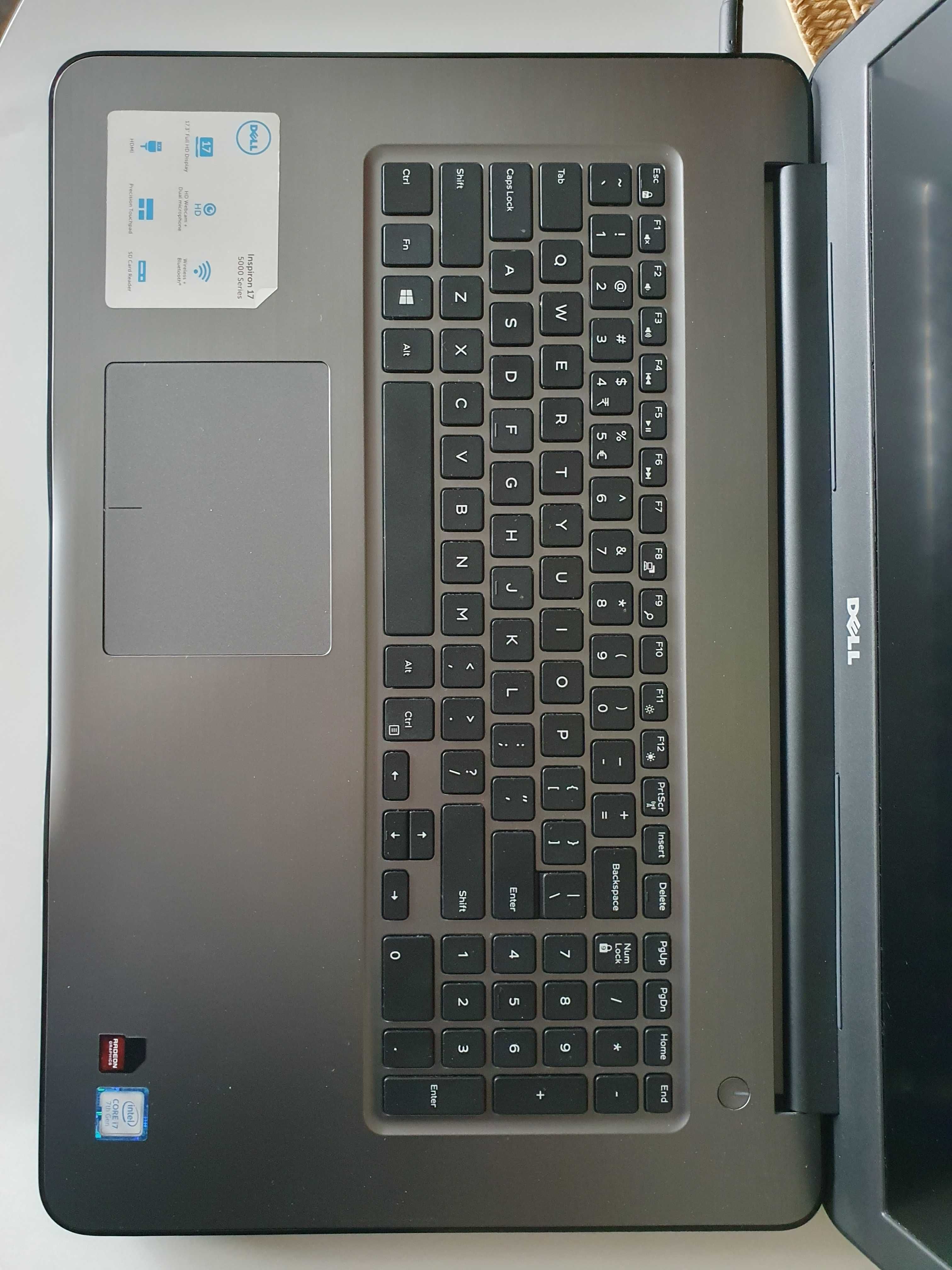 DELL INSPIRON 5767 i7 gen.7 16Gb 500Gb SSD 17,3 cala Radeon R7