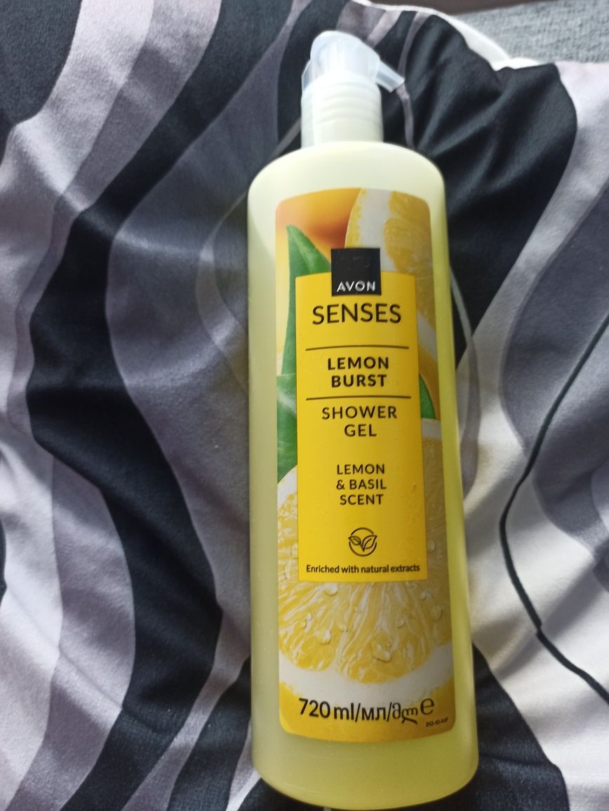 Żel pod prysznic AVON SENSES Lemon Burst CYTRYNA i BAZYLIA 720 ml