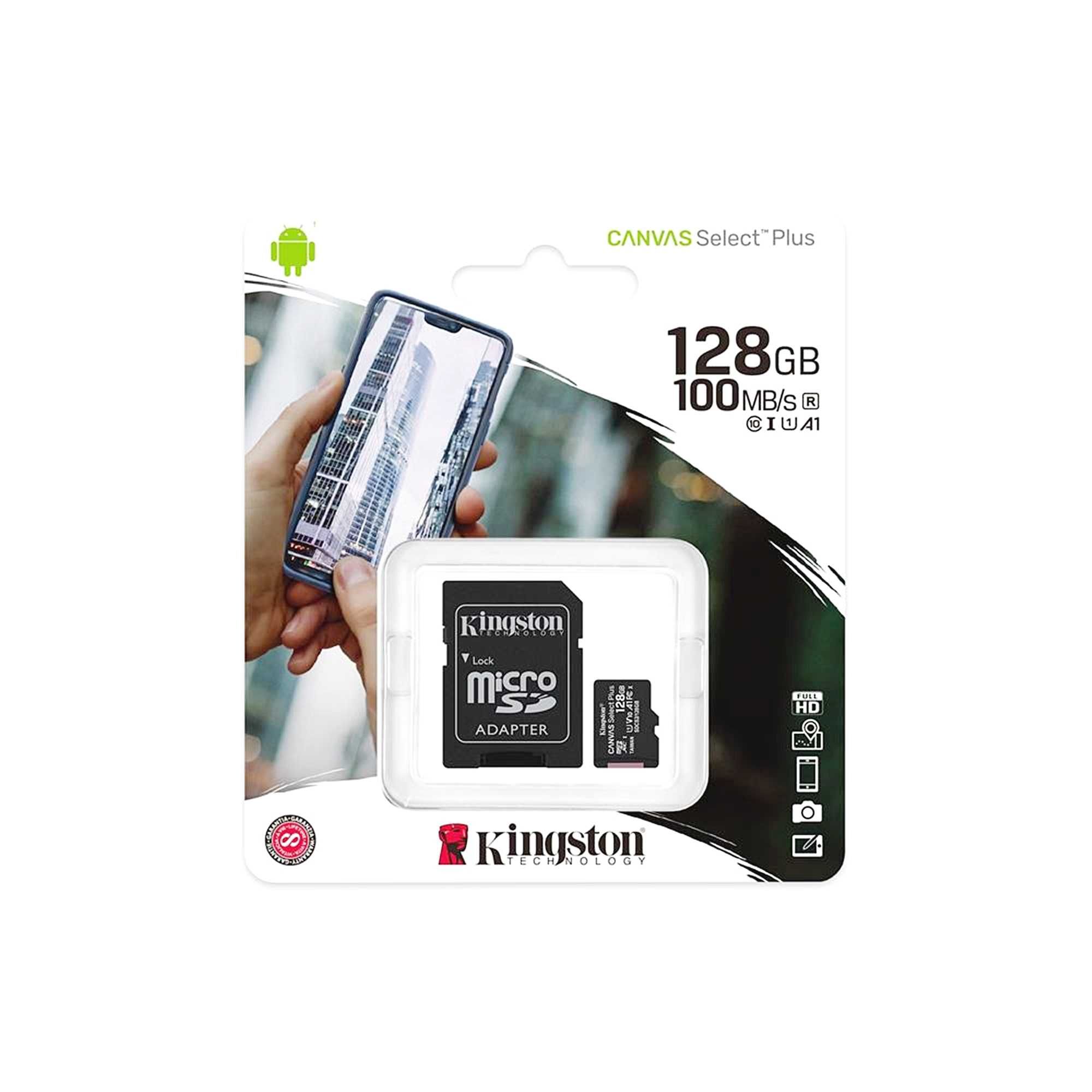 Karta pamięci MICROSD KINGSTON 128GB + adapter