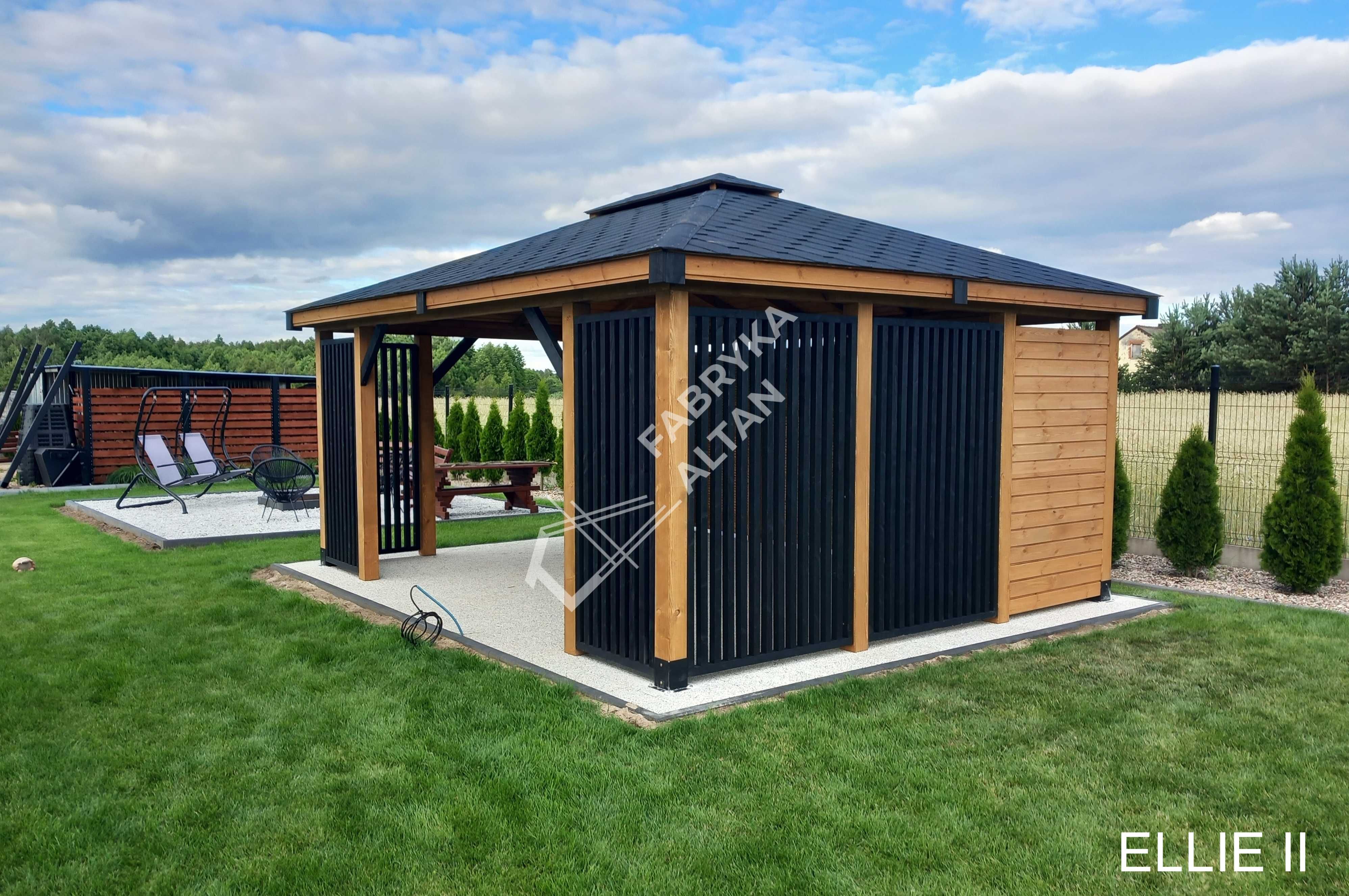 Altana drewniana, altanki, altany, ogrodowa 3x4, ELLIE II, pergola