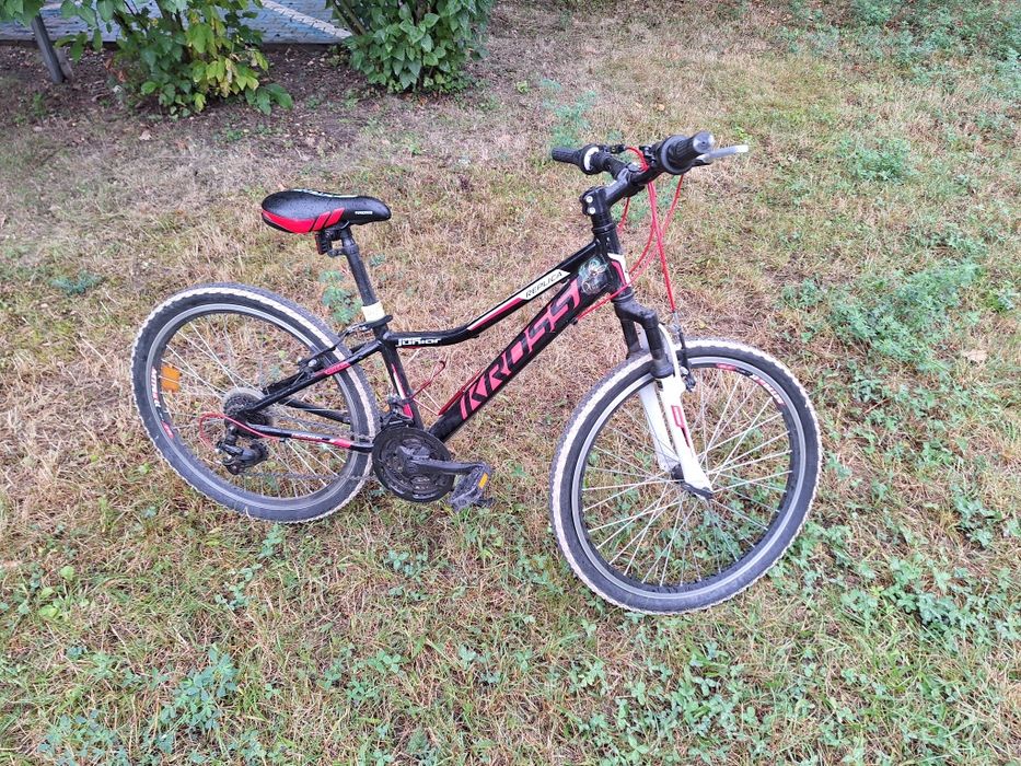 Kross hexagon replica junior 24cale. Czerwono-czarny stan BDB