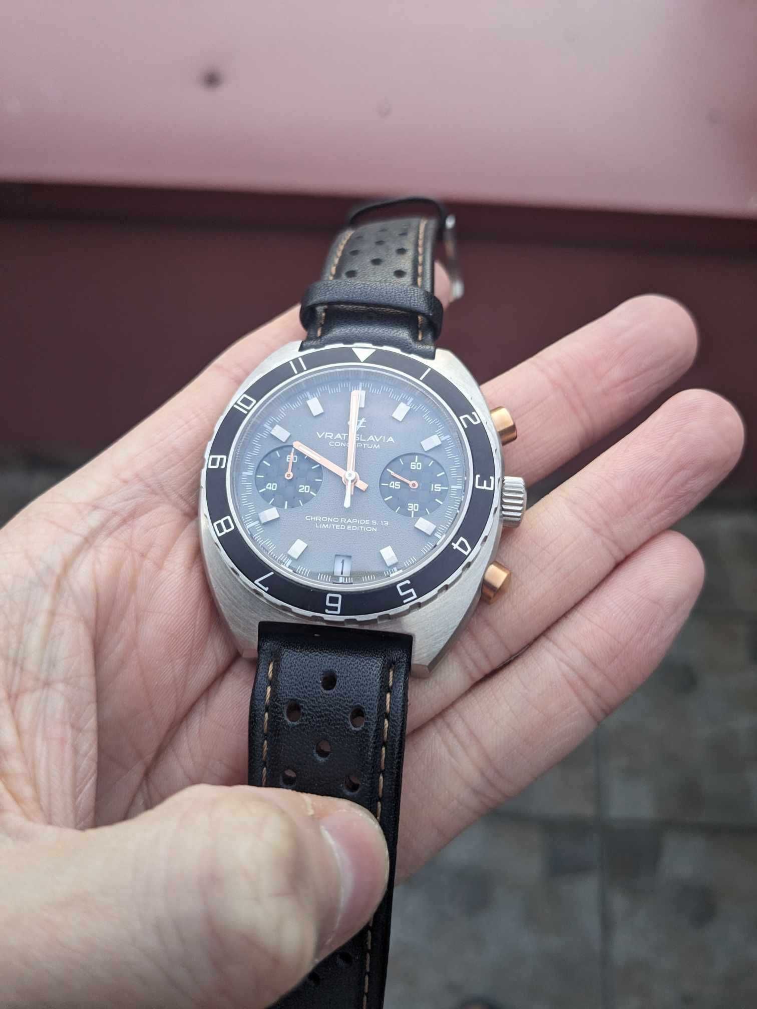 Vratislavia Conceptum S13  limitowany chronograf z szafirem