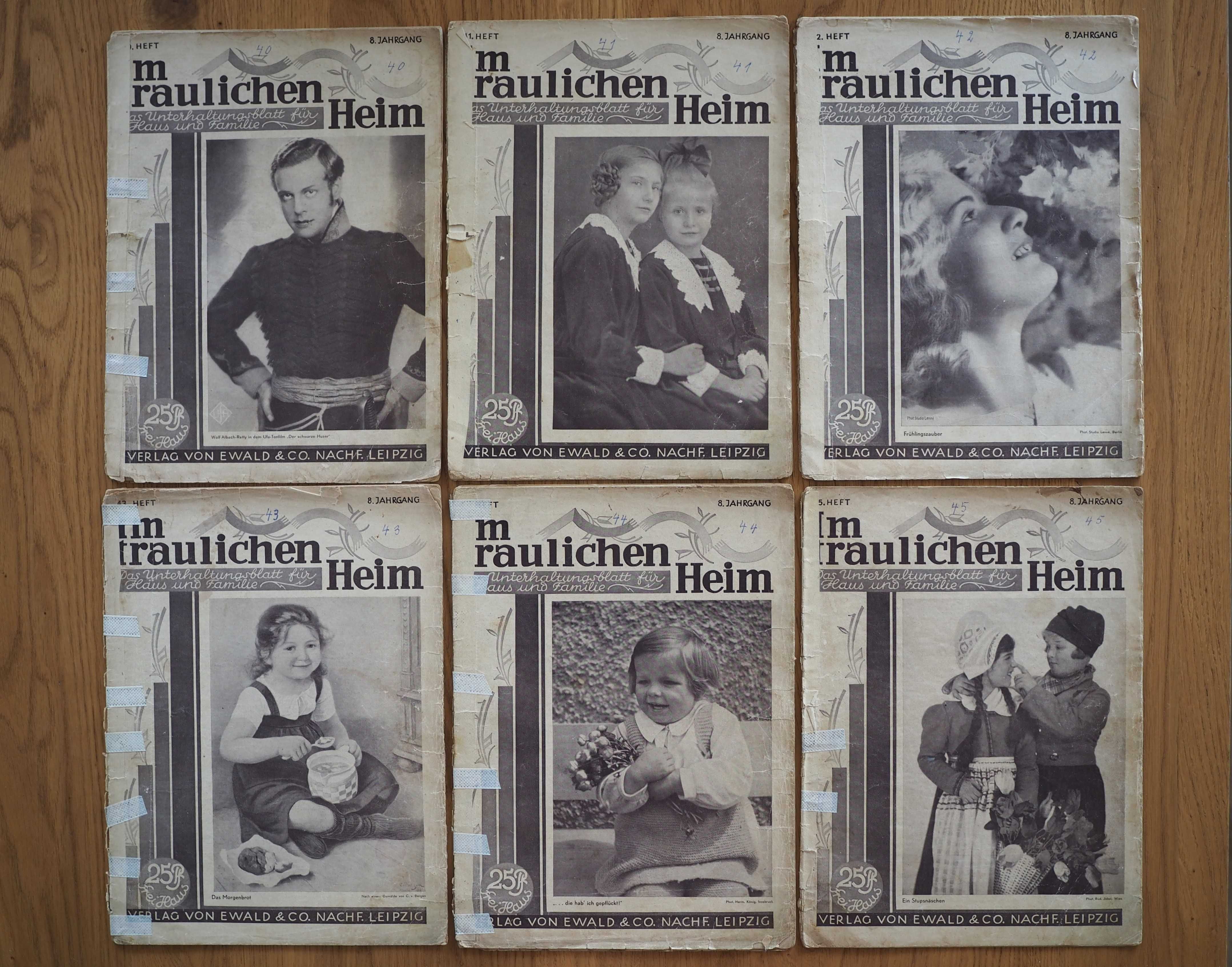 Stare niemieckie gazety 1933r, 24 sztuki