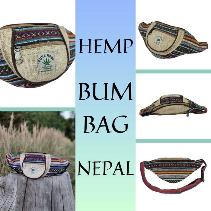 Ekologiczna Saszetka Nerka Konopna Himalayan Hemp Nepal Boho Festiwal