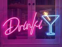Neon świetlny LED Drinki ślubny weselny
