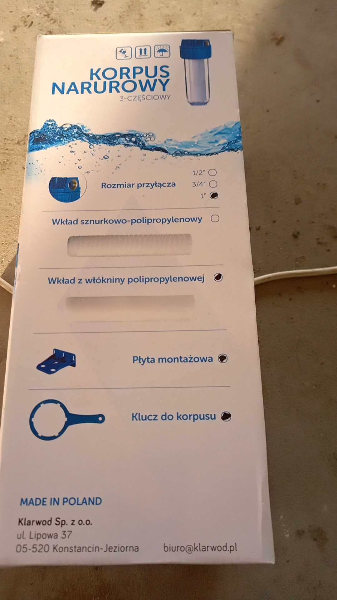 Korpus narurowy 3 częściowy