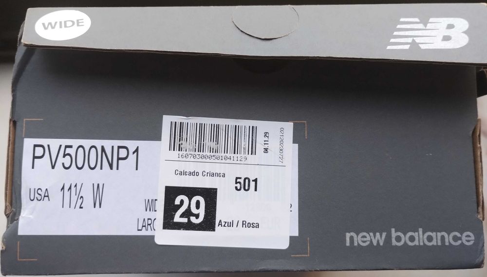 Ténis Criança New Balance 29 Menina Novos