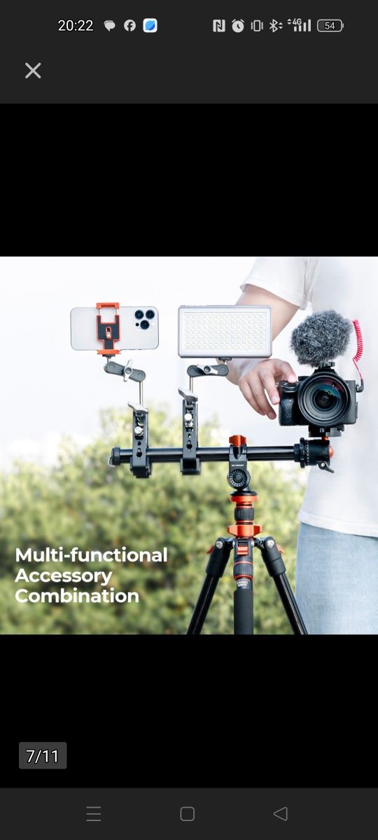 Rotatable multi-angle tripod center column