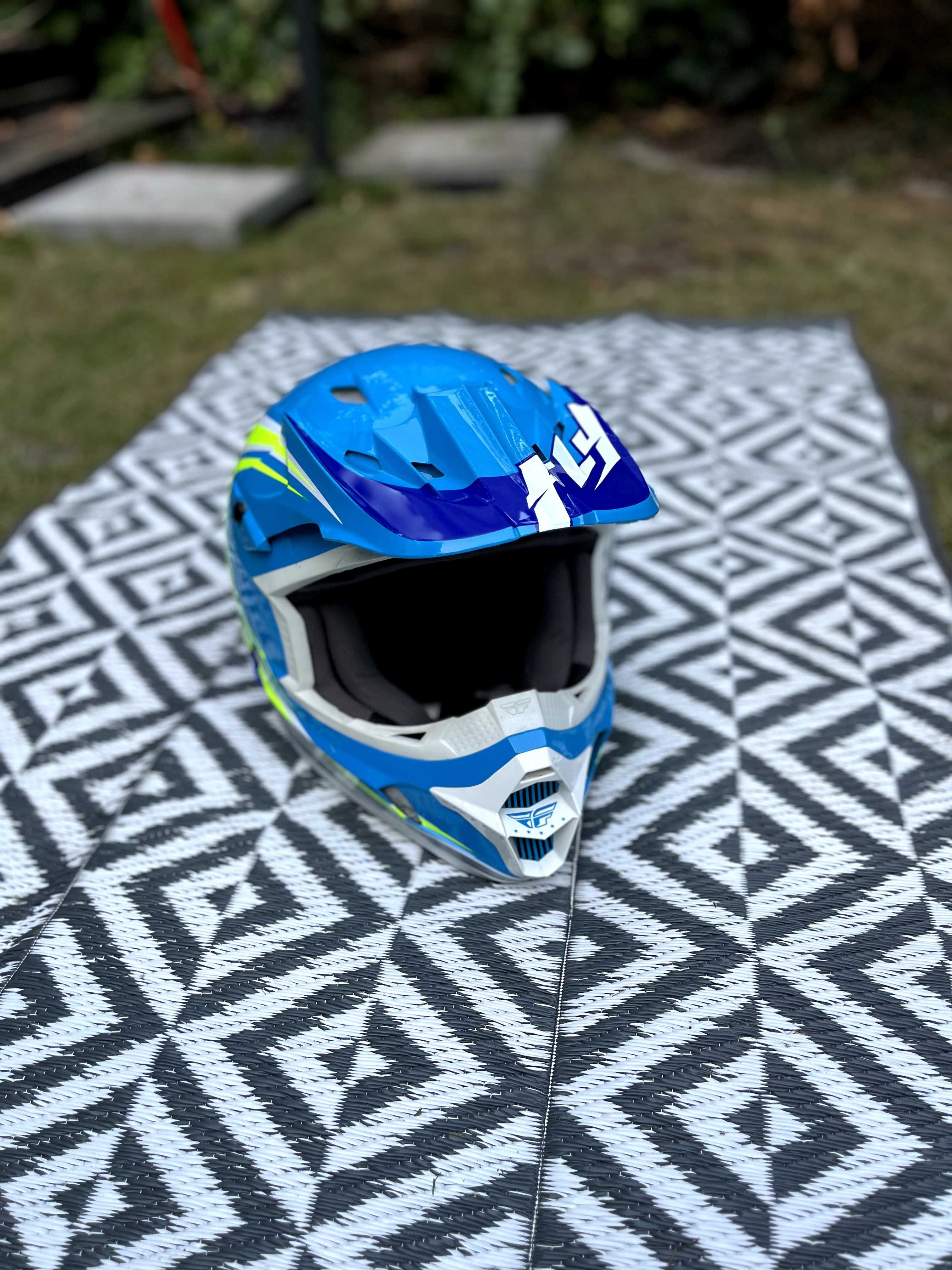Kask Enduro/Cross - Fly Racing Kinetic -PRAKTYCZNIE NOWY /2 razy użyty