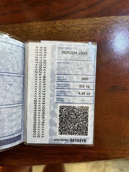 Przyczepa kłonicowa dłużyca dmc 750 kg