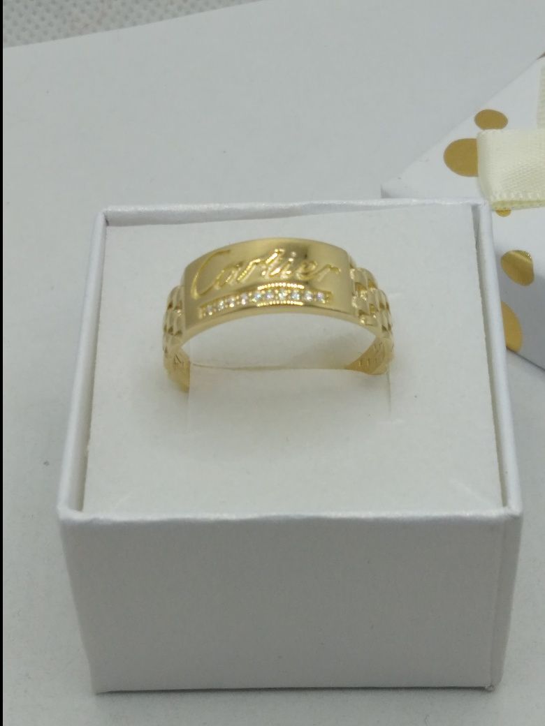 Złoty pierścionek Carter, złoto 585 r.21