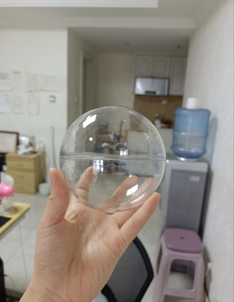 200 Bolas Capsulas transparentes 100MM