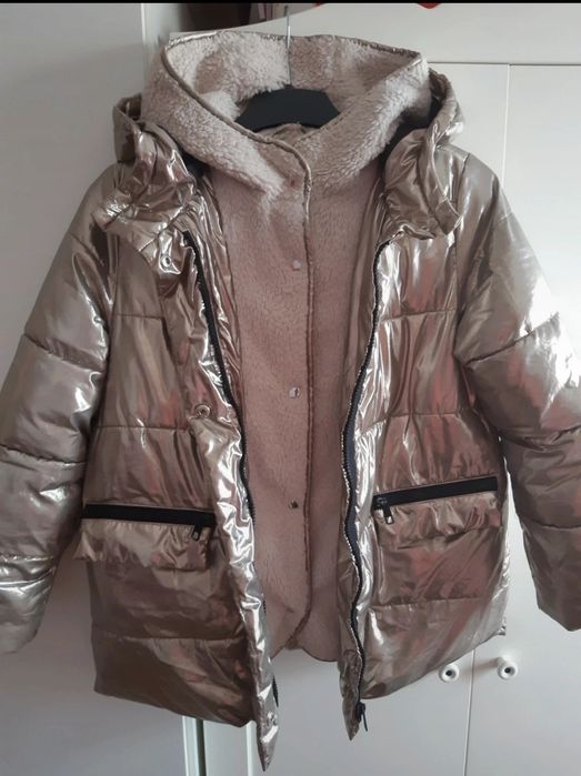 Zara r116 kurtka zimowa dla dziewczynki