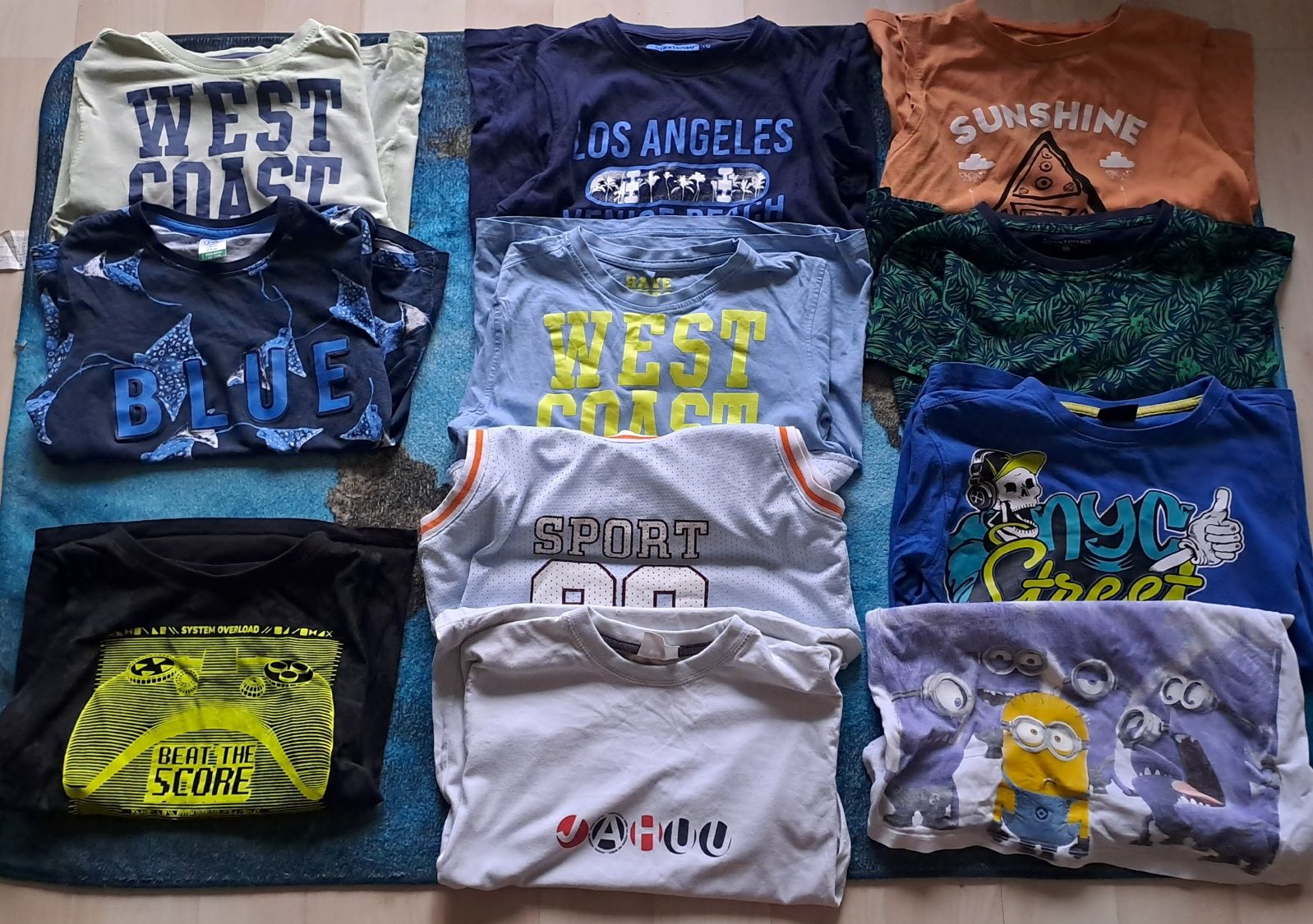 Chapter young, reporter 134/140 t shirt, bezrękawnik, paka 11 szt