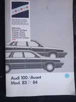 Książka serwisowa Audi 100 Avant