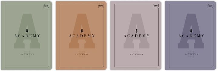 Zestaw Zeszytów Zeszyt Academy A5 Interdruk 8 Kolorów + Notes A6 Grati