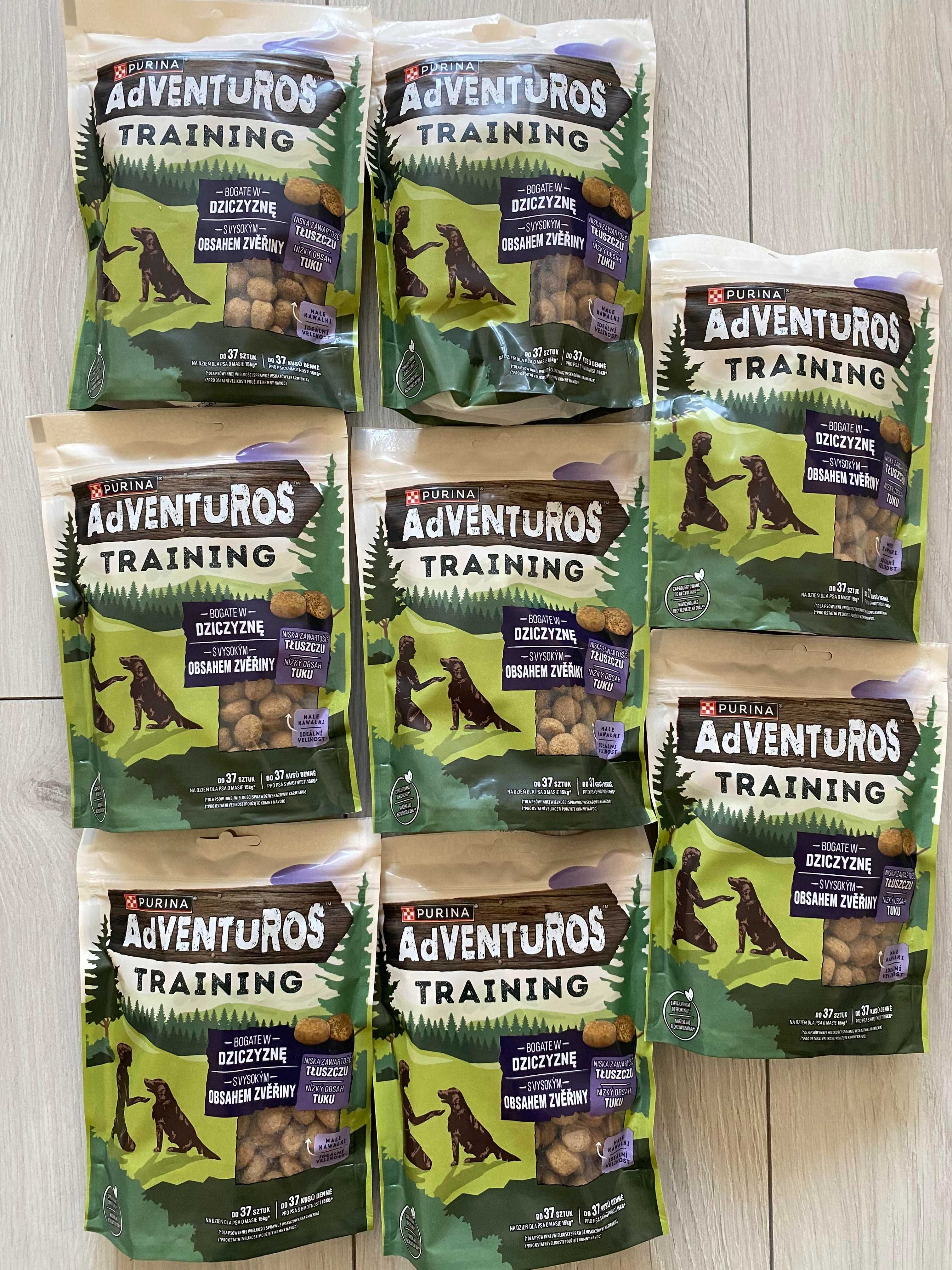 PURINA ADVENTUROS Training Treserki Przysmak dla Psa Dziczyzna 8x115g