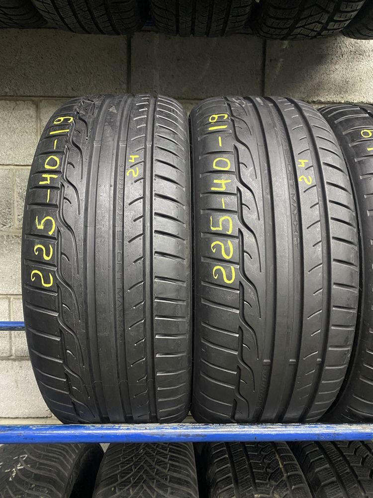 Різноширокі шини 225/40R19 i 255/35R19 DUNLOP