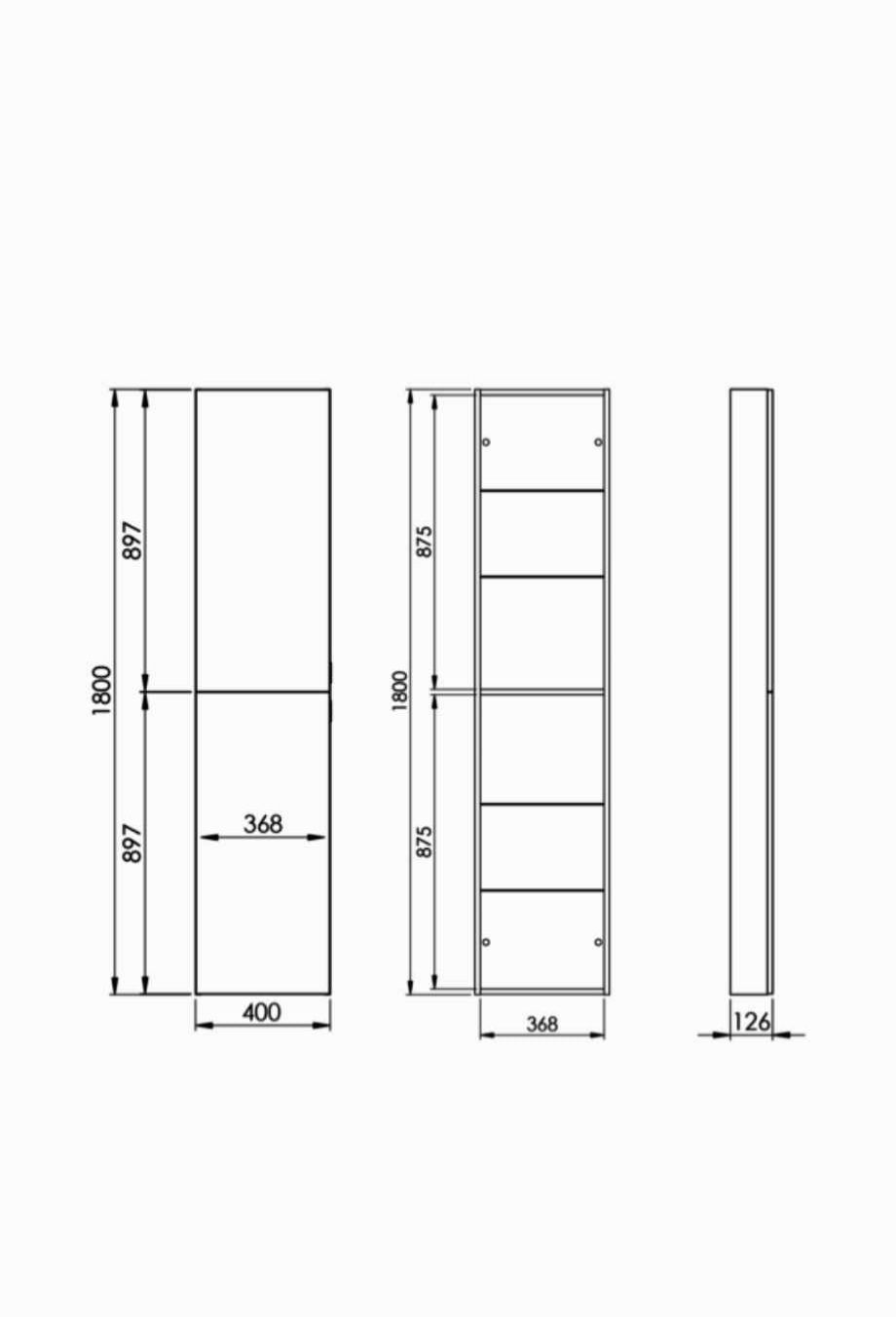 Elita Słupek For All 40 2D (12,6) Anthracite Matt PDW 168330
Słupek Fo