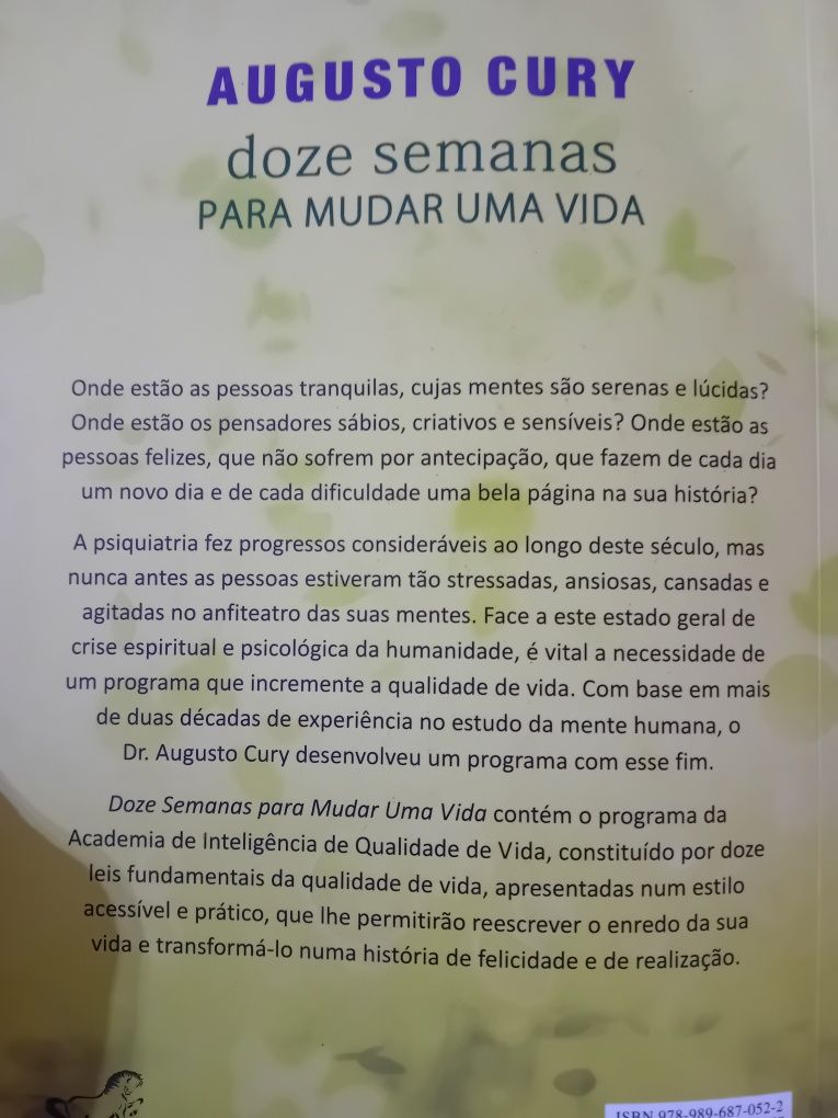 Doze semanas para mudar uma vida