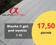 Blacha trapezowa T18, 2 gatunek pod wymiar blachy Gorzów Wlkp.