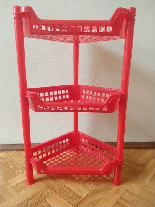 Regał narożny lazienkowy