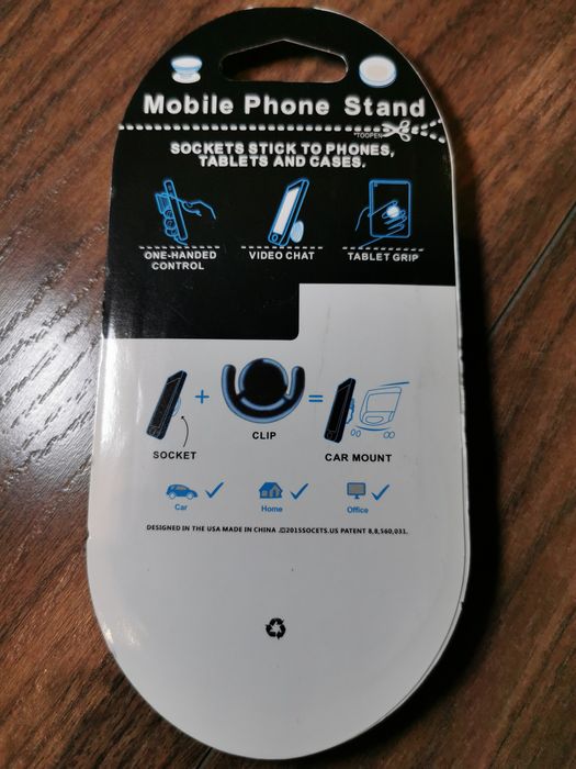 NOWY Uchwyt Na Tył Telefonu Mobile Phone Stand Privity + Klips do Auta