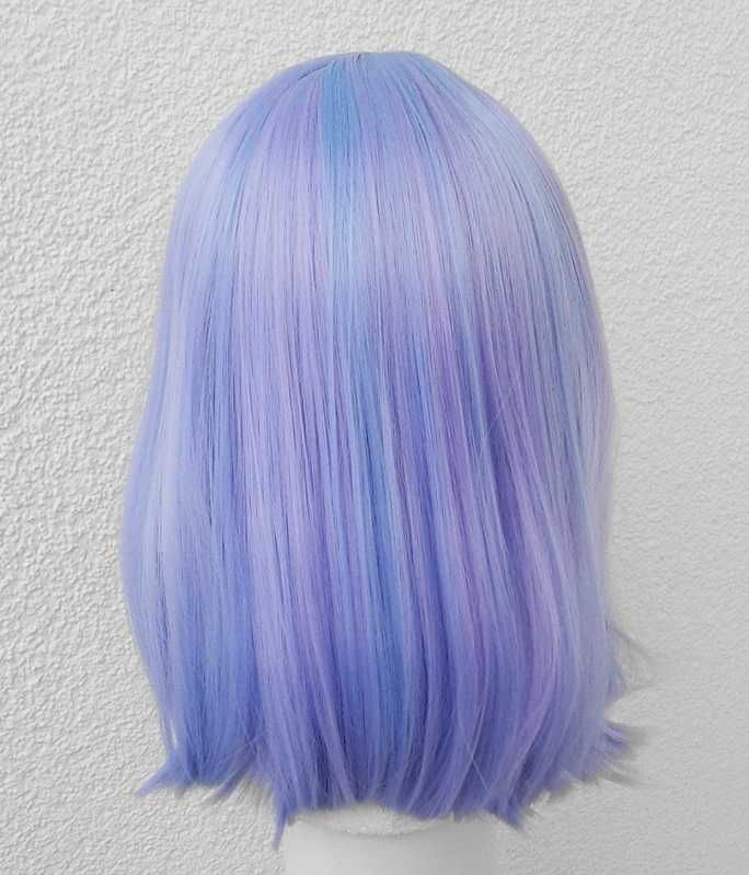 Niebieska fioletowa peruka Przedziałek Lace Front cosplay wig