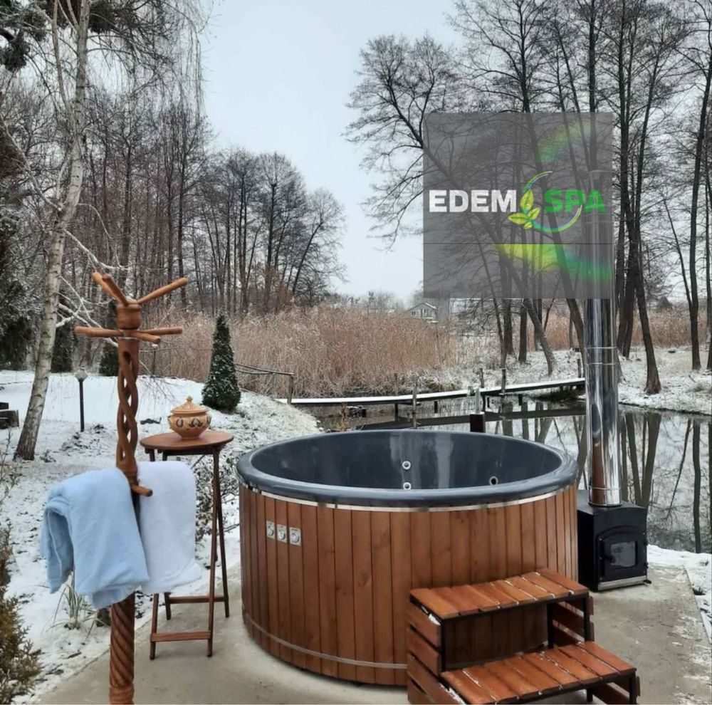 Чан на дровах! Виробник! Спа купель з джакузі! Баня офуро