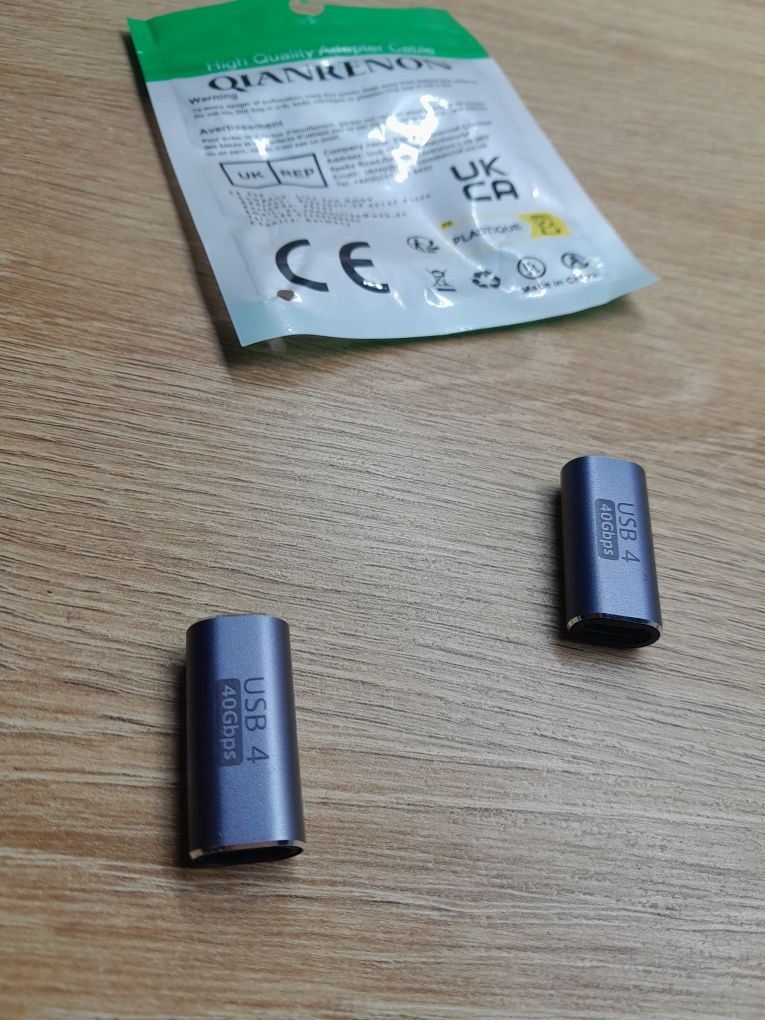 Złącze usb c qiarenon usb 4 40 gbps 2szt.