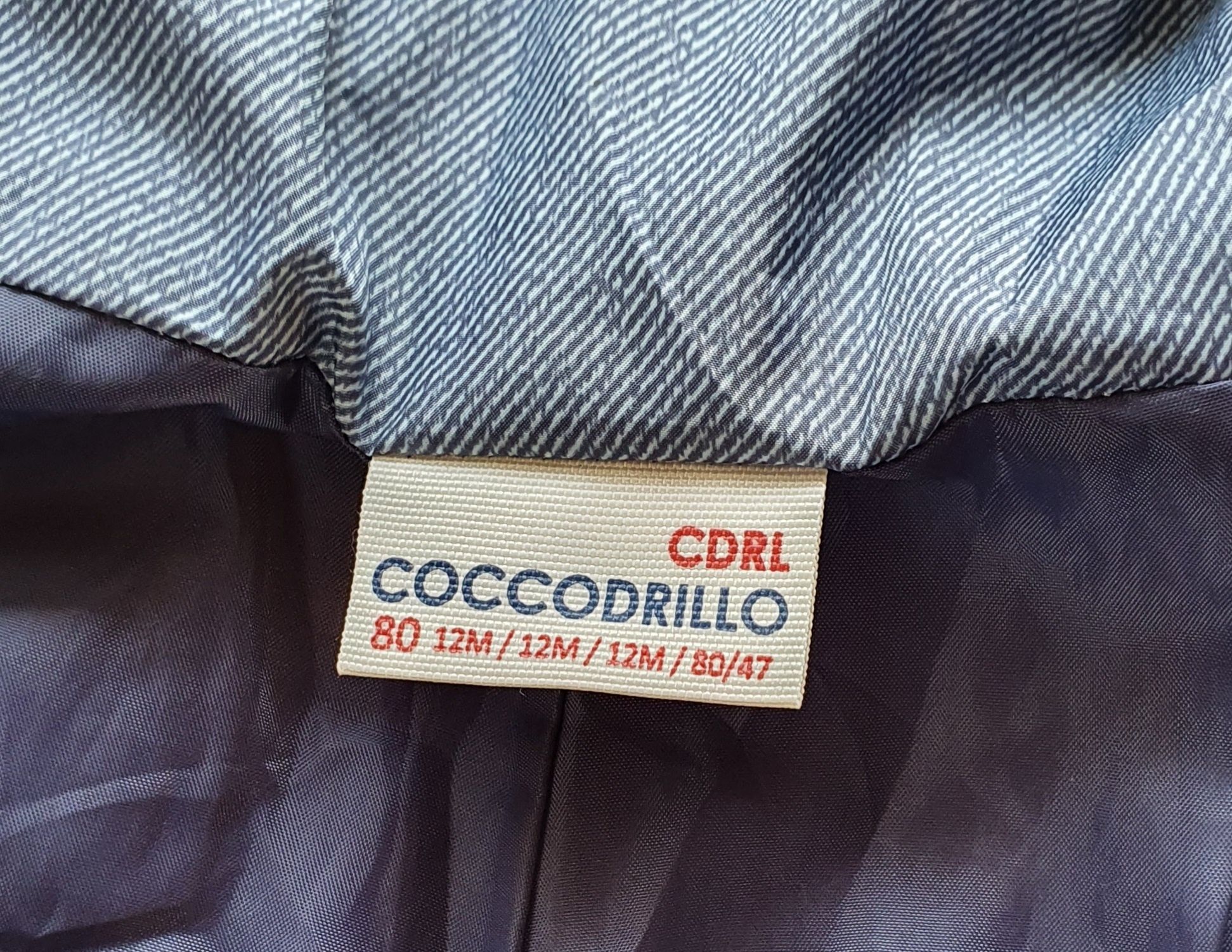 Spodnie ocieplane na szelkach Coccodrillo, rozm. 80 cm (12 M)